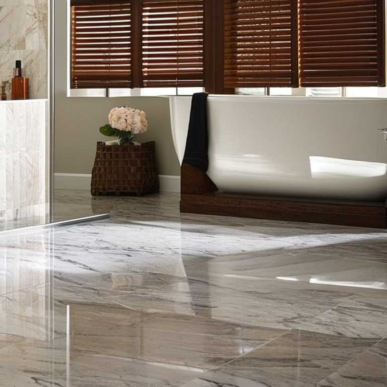 Clean a Marble Floor in a Bathroom