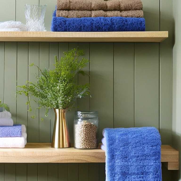 decorate a bathroom shelf