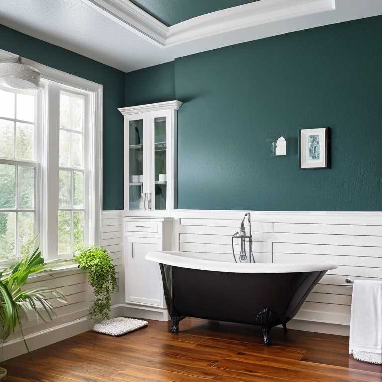 how to paint bathroom ceiling