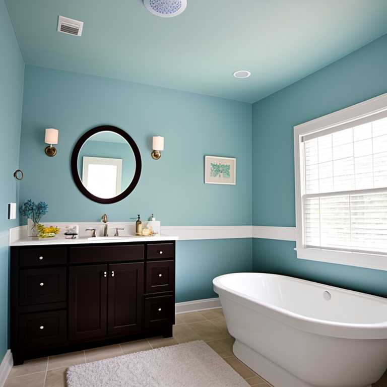 how to paint bathroom ceiling