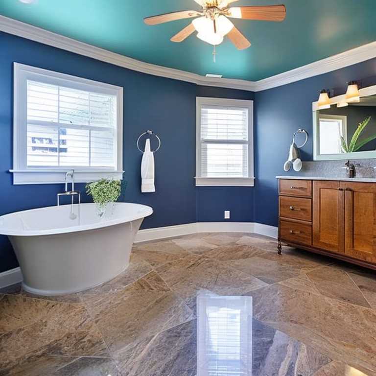 how to paint bathroom ceiling