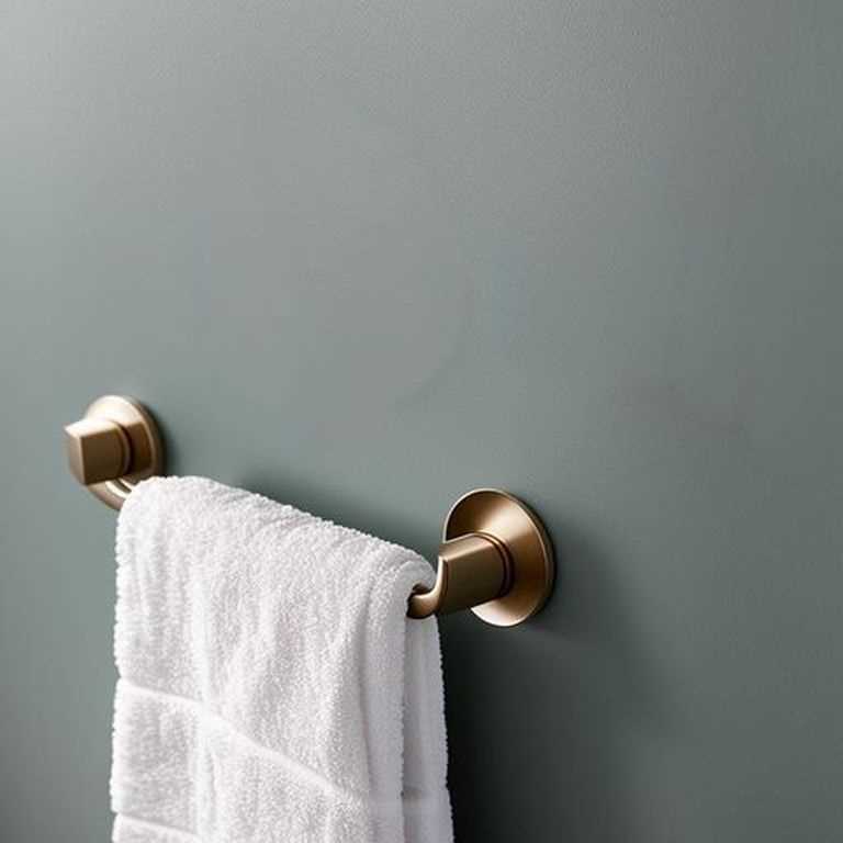 towel ring in small bathroom