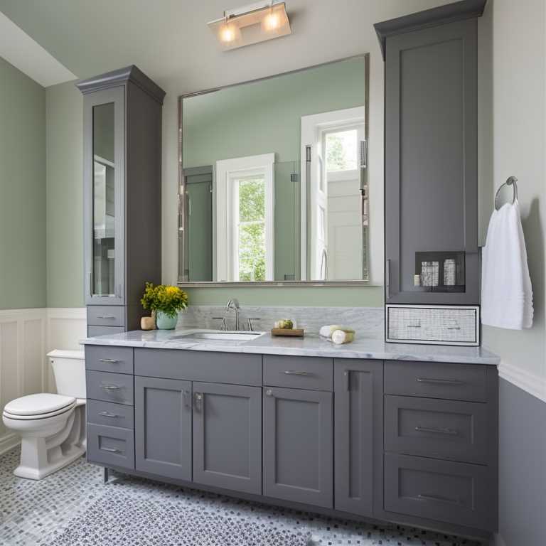 Gray Bathroom Cabinets