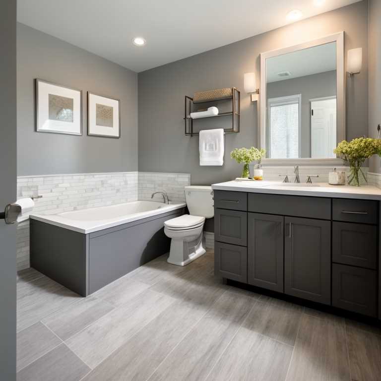 Gray Bathroom Cabinets