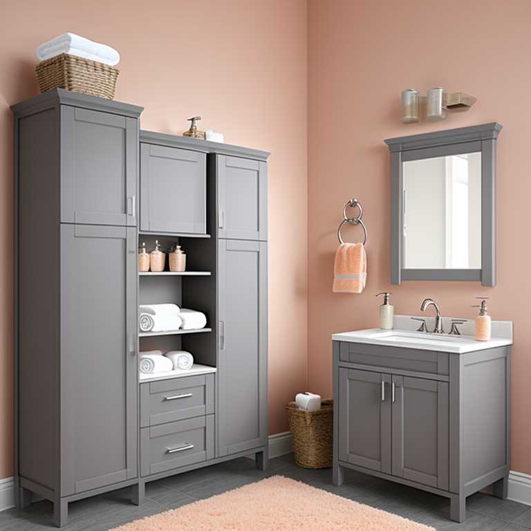 Gray Bathroom Cabinets