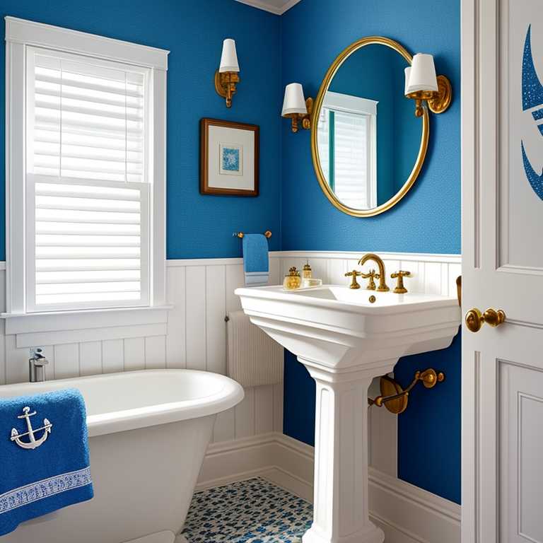 Bathroom with Nautical Decor