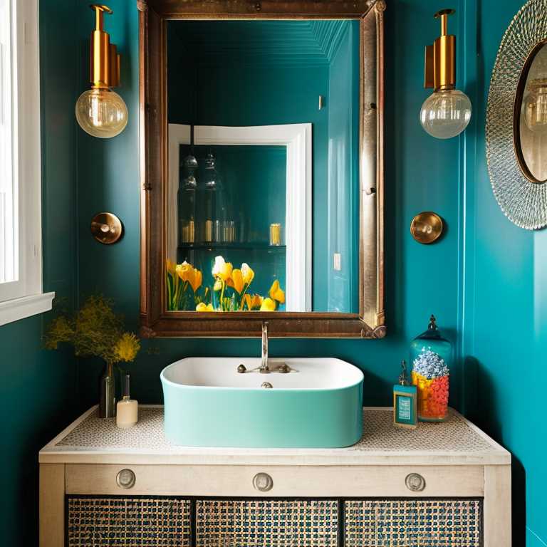 Teal Bathroom