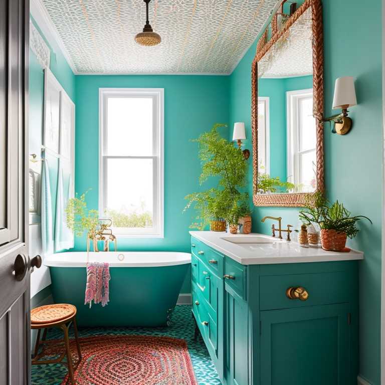 Teal Bathroom