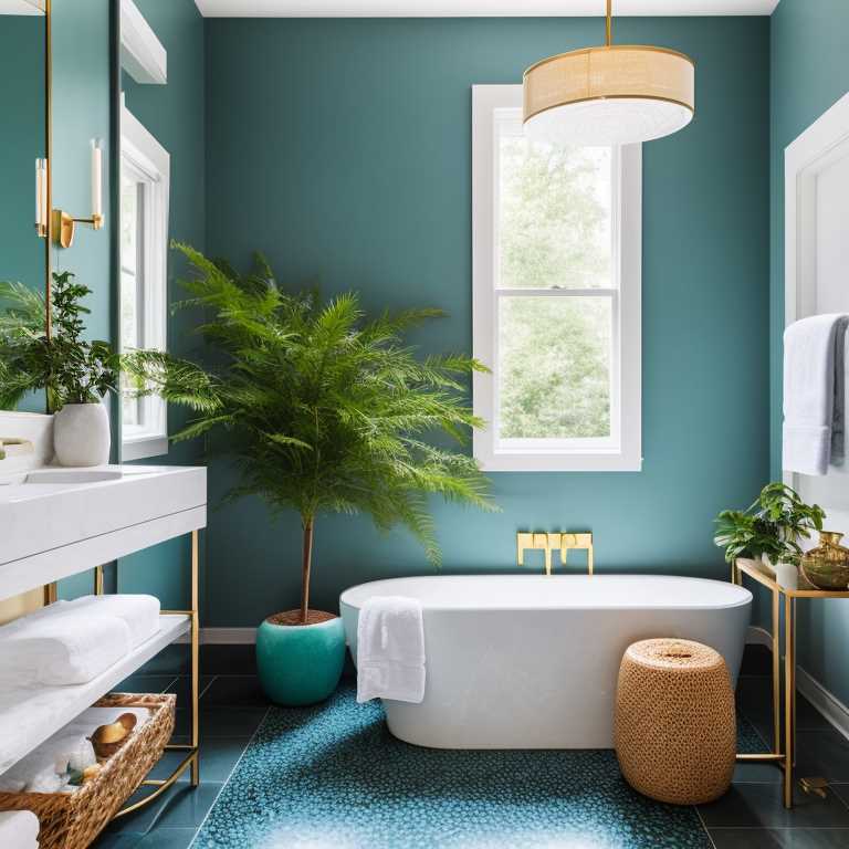 Teal Bathroom