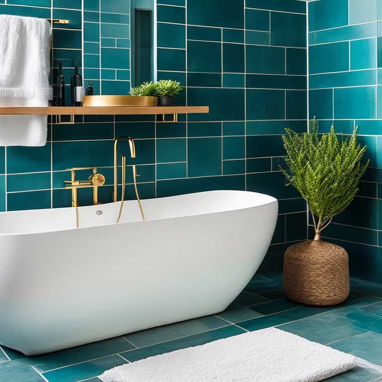 Teal Bathroom