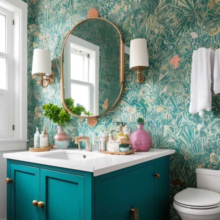 Teal Bathroom