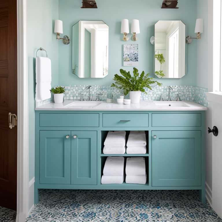 Teal Bathroom