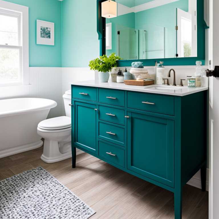 Teal Bathroom