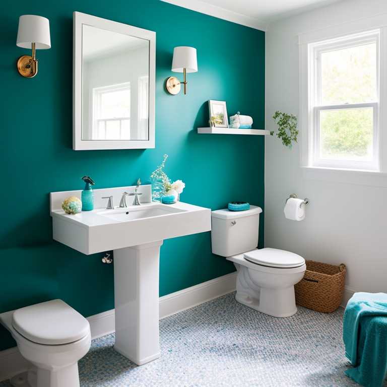 Teal Bathroom