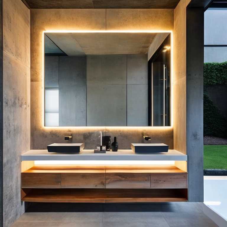 industrial style bathroom