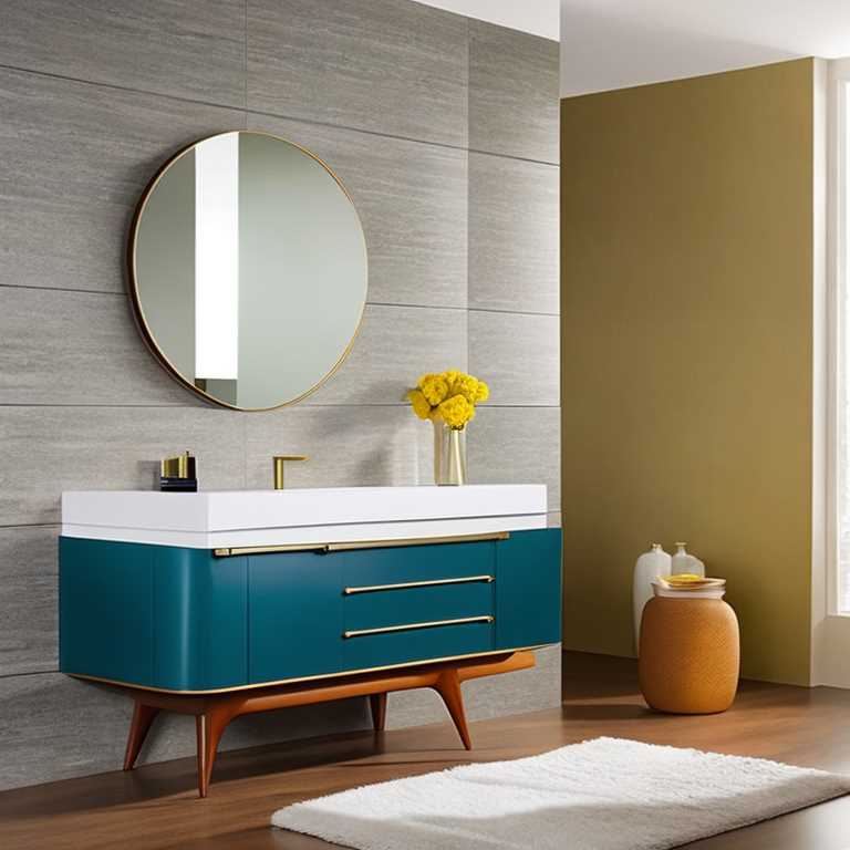 Mid century bathroom vanities