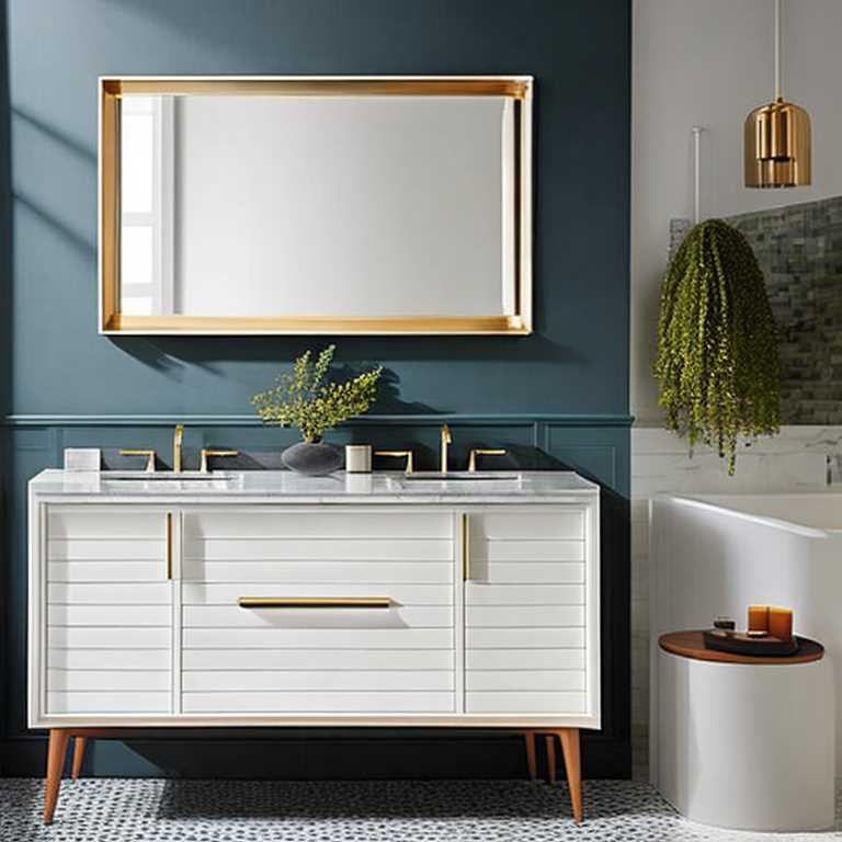 Mid century bathroom vanities