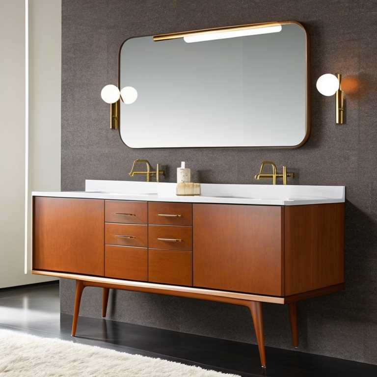 Mid century bathroom vanities